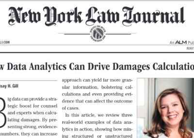 How Data Analytics can drive damages calculations